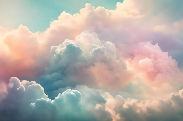 Pastel colors cloud macro texture