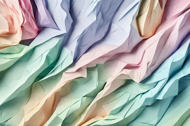 Pastel colors creased paper texture