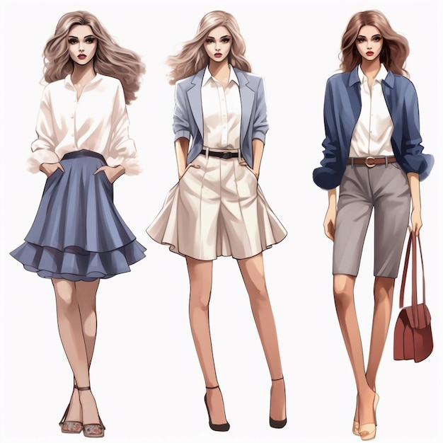 Pastel colors woman fashion