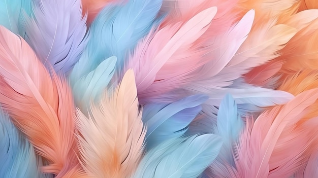 Pastel colour tuft inquisitively establishment AI Generated