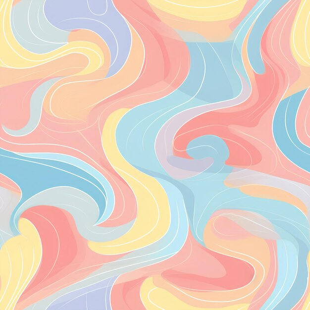 pastel colours summer swirls