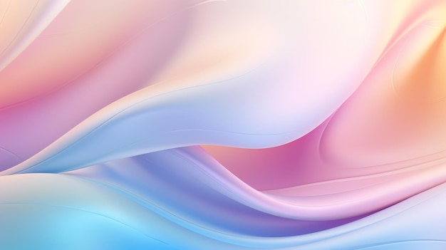 Pastel current background Divorces waves lines in pastel colors Banner for advertising AI generation