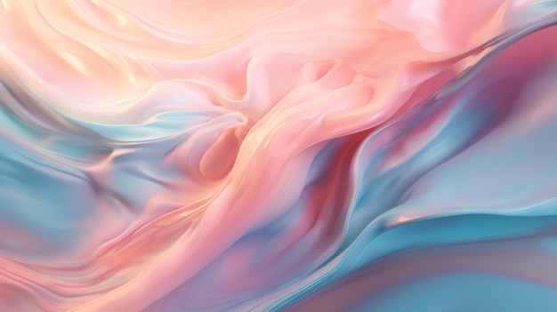 Pastel current background Divorces waves lines in pastel colors Banner for advertising AI generation