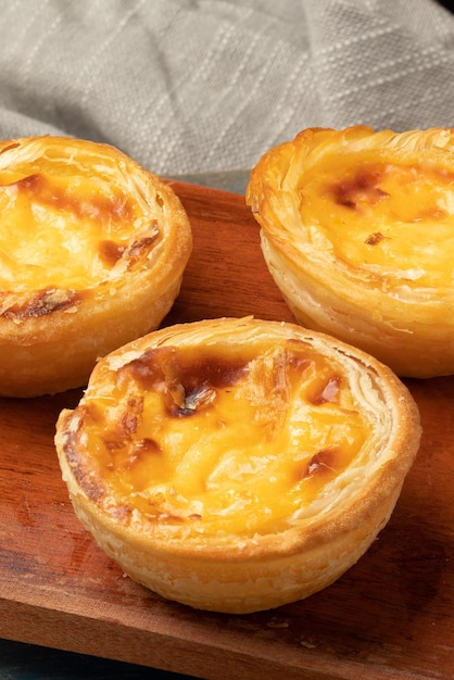 Pastel de nata close up