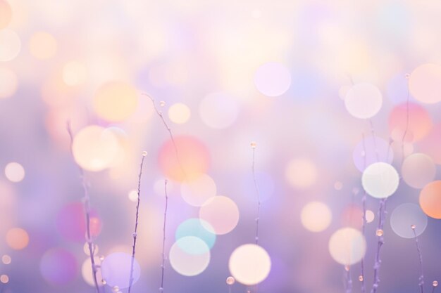 Photo pastel dreamscape bokeh lights