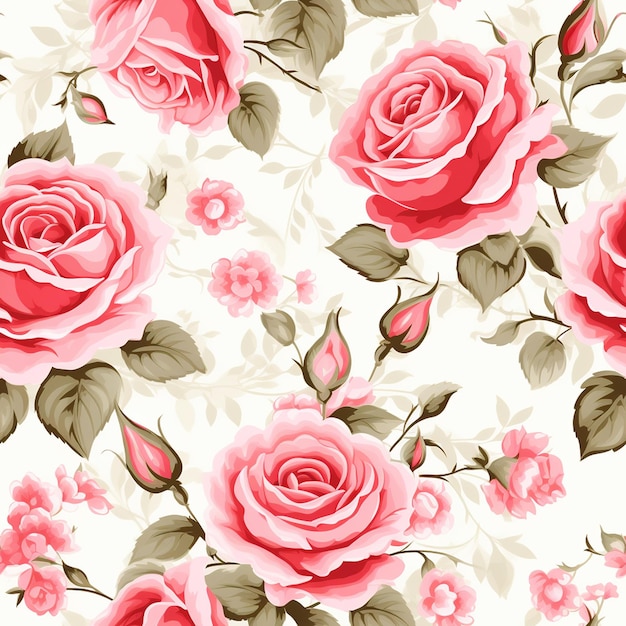 Pastel flower seamless wallpaper