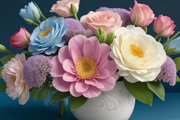 Pastel flowers