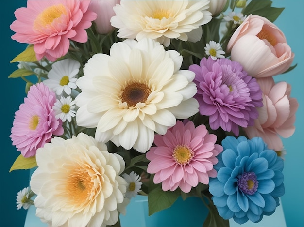 Pastel flowers