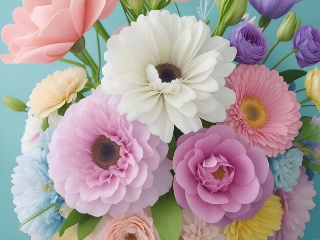 Pastel flowers