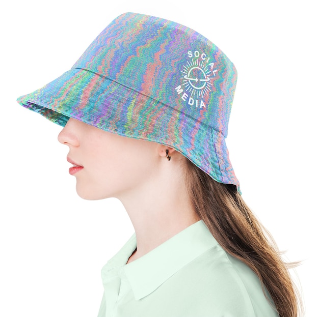 Pastel gekleurde emmerhoed