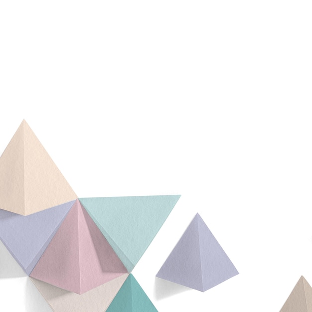 Pastel geometrisch sjabloonontwerpelement