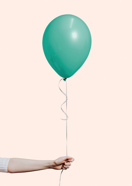 Pastel green balloon