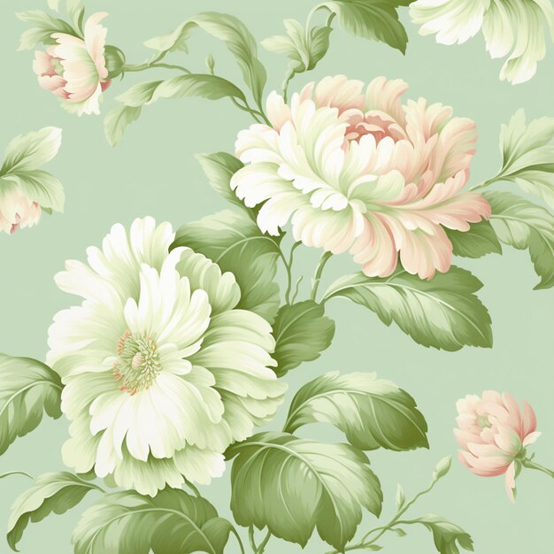 Pastel green wallpaper