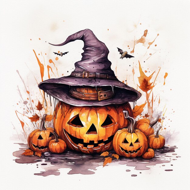 Photo pastel halloween background halloween wallpaper black and white pumpkin with black background