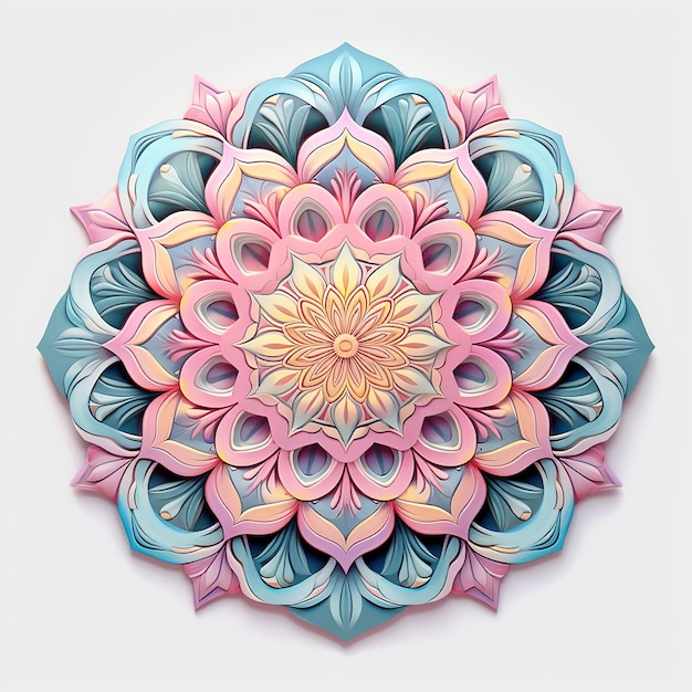 Pastel Harmony Decorative Mandala Design