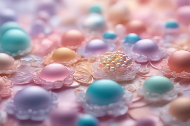 Foto pastel kleurrijke abstracte achtergrond miki asai macrofotografie close-up hyper gedetailleerde trending