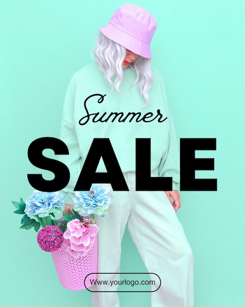 Photo pastel minimalist fashion summer sale 1