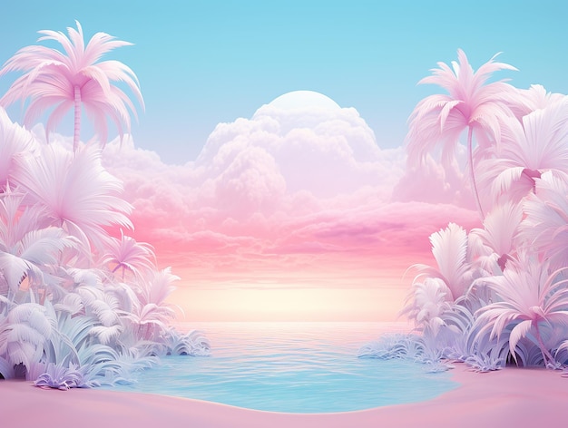 pastel panorama background