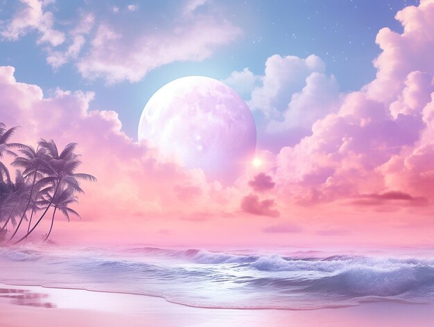 pastel panorama background