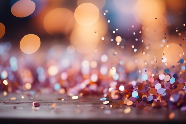 Photo pastel party colors wonderful background with bubble bokeh wallpaper with a soft blur light effect