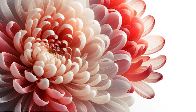 Foto peti di dahlia corallina di pesca pastello macro fiorale sfondo astratto petali di crisantemi