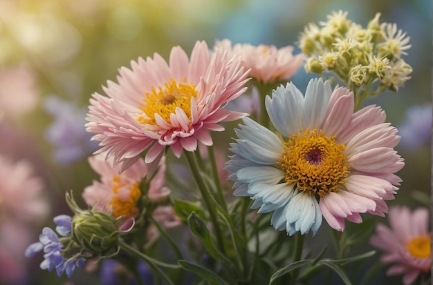 Pastel Petals Wildflowerower Bouquet