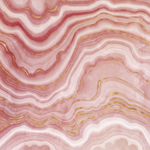 Photo pastel pink agate texture with white and gold details