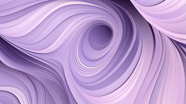Pastel Purple Waves Circle Serene Background with Delicate Circular Motions