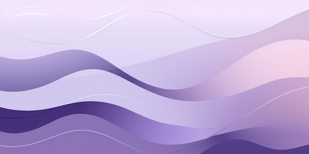 Pastel Purple Waves Serene Background with Soft Lines