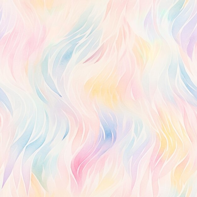 Photo pastel rainbow watercolor seamless pattern