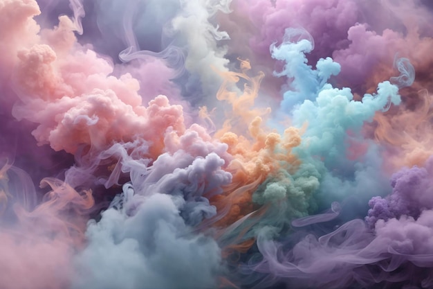 Pastel Smoke Wallpaper Smoke Background Smoke Effects Background Smoke wallpapers Colorful Smoke Background Abstract Smoke Wallpapers AI Generative