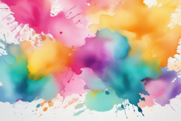 Pastel waterverf abstract splash kleurrijke textuur achtergrond