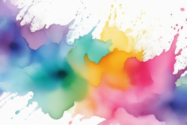 Pastel waterverf abstract splash kleurrijke textuur achtergrond