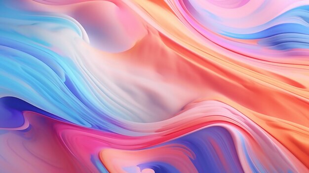 Foto pasteldromen abstract kleurrijke heldere pastelkleuren in vloeibaar acryl