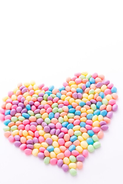 Pastelkleurige jelly beans voor Pasen.