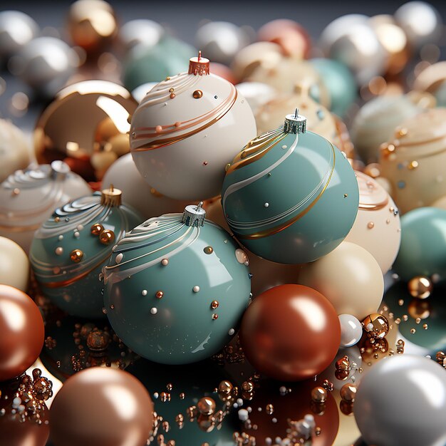 PastelThemed Macro Shots of Christmas Decorations