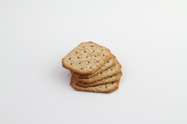 Pastry biscuit cookies isolated on white background