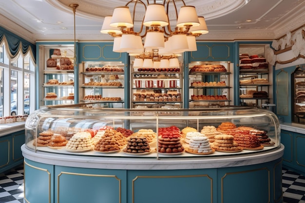Photo pastry shop interior design