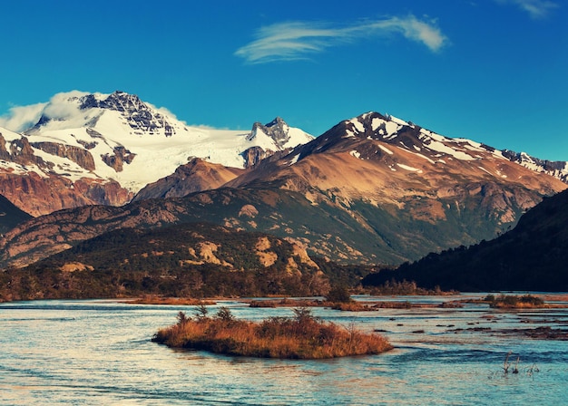 Paesaggi della patagonia nel sud dell'argentina