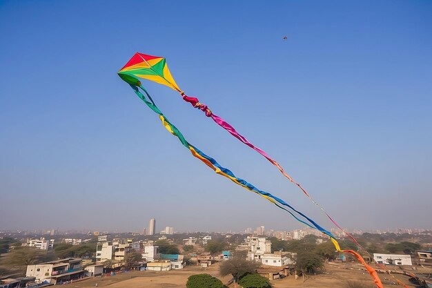 PatangkiteFirki Pipuda для Makar sankranti Uttarayan Vadodara GujaratIndia 14 января 2025 года