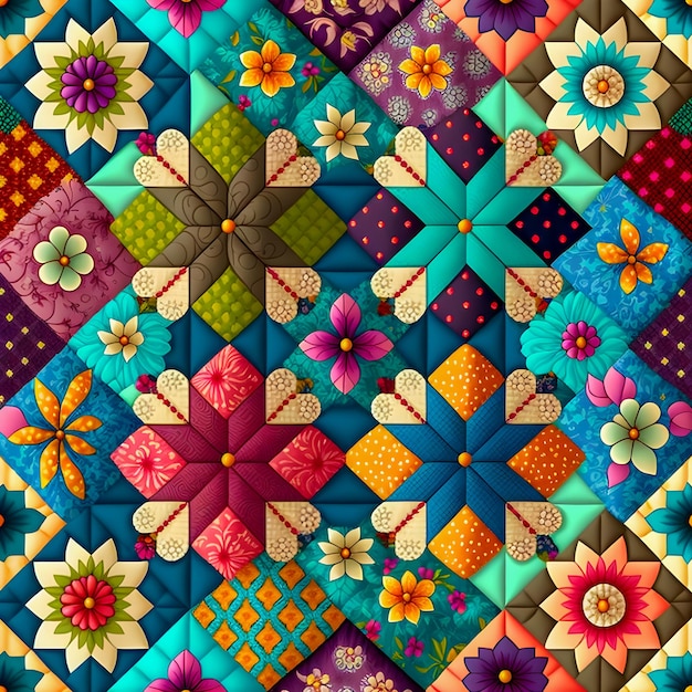 Patchwork Textile Sarilmak 여러 가지 빛깔의 배경xA