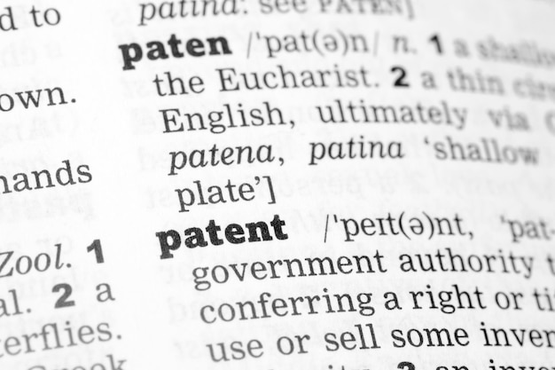 Photo patent dictionary definition