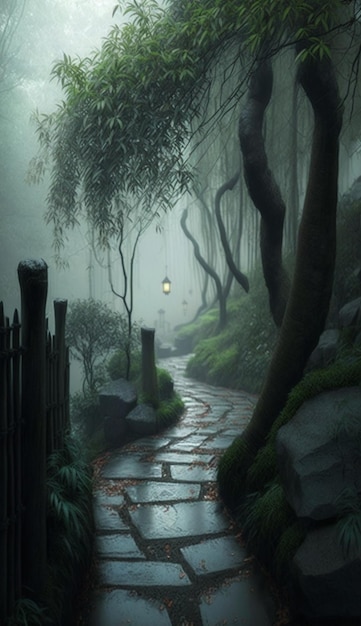 The path in the forest wallpapers