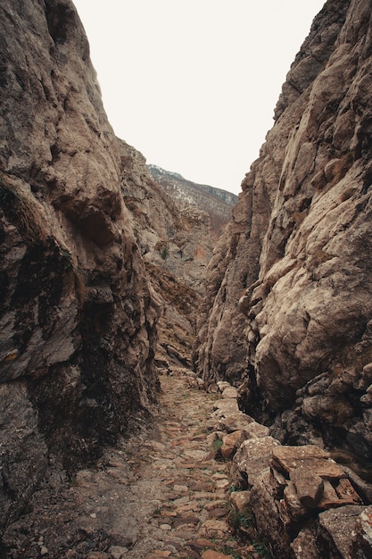 The path on the mountains