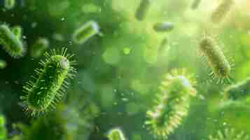 Photo pathogenic bacteria background