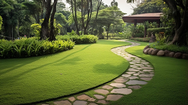 pathway in the garden