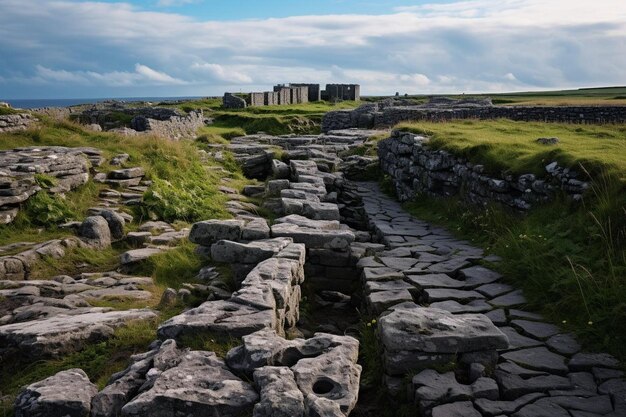 Photo pathway in inisheer surrounded