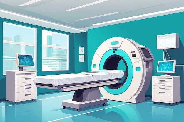 Patiënt krijgt aanbevelingen van arts voor MRI-procedure Vrouw ligt neer bij CT-scan