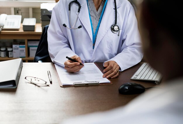 Patient meeting a doctor