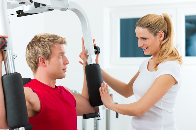 Patient at the physiotherapy